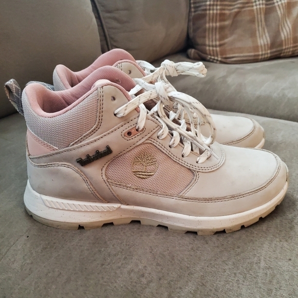 Timberland Field Trekker Mid Womens Shoes Size 7.5 In Light Taupe Nubuck-beige - Picture 2 of 12